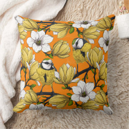 Cojín Decorativo Tiempo de primavera en amarillo