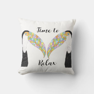 Cojín Decorativo Tiempo de relajar a los turistas