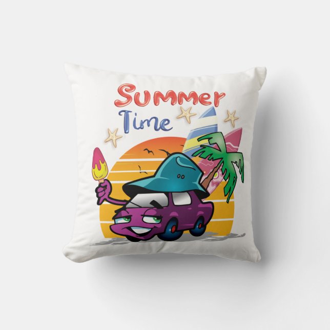 Cojín Decorativo Tiempo de verano (Anverso)