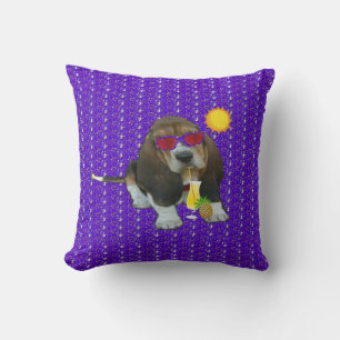 Cojín Decorativo Tiempo de verano de Pillow Baby Basset Hound