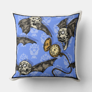 Cojín Decorativo Tiempo Para Bats De Calavera - Plaza De La Pesadil
