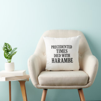 Cojín Decorativo Tiempos sin precedentes Harambe