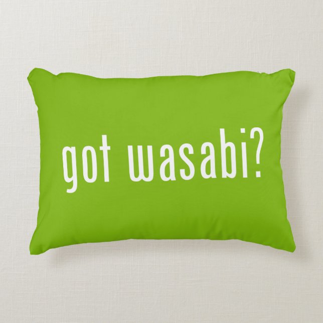 Cojín Decorativo ¿tiene wasabi? (Anverso)