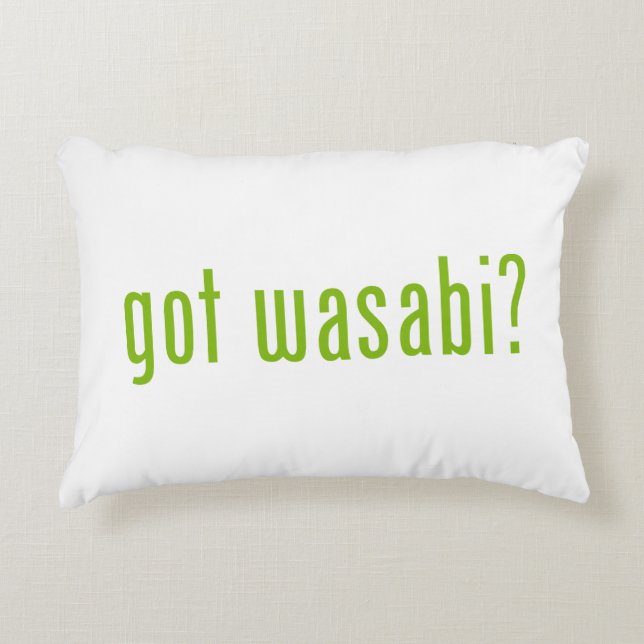 Cojín Decorativo ¿tiene wasabi? (Anverso)