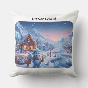Cojín Decorativo Tierra de Hielos Mágico Invierno Glacier Grinch Fu