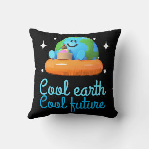 Cojín Decorativo Tierra fresca, Futuro fresco - Tierra
