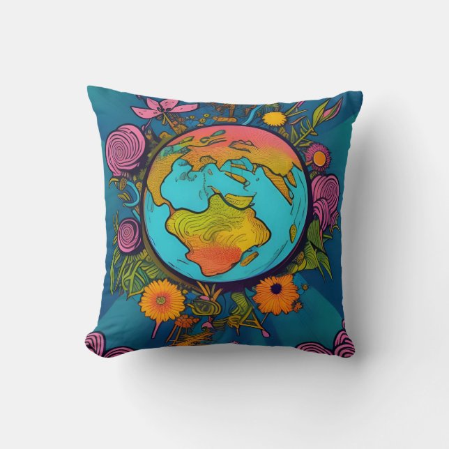 Cojín Decorativo Tierra Hippie (Anverso)