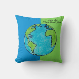 Cojín Decorativo Tierra Nuestro Hogar Dulce Hogar