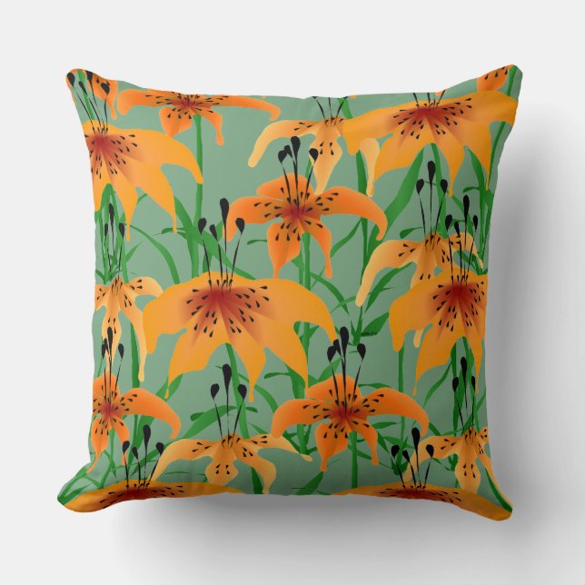 Cojín decorativo Tiger Lily (Anverso)