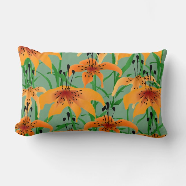 Cojín decorativo Tiger Lily Lumbar (Anverso)