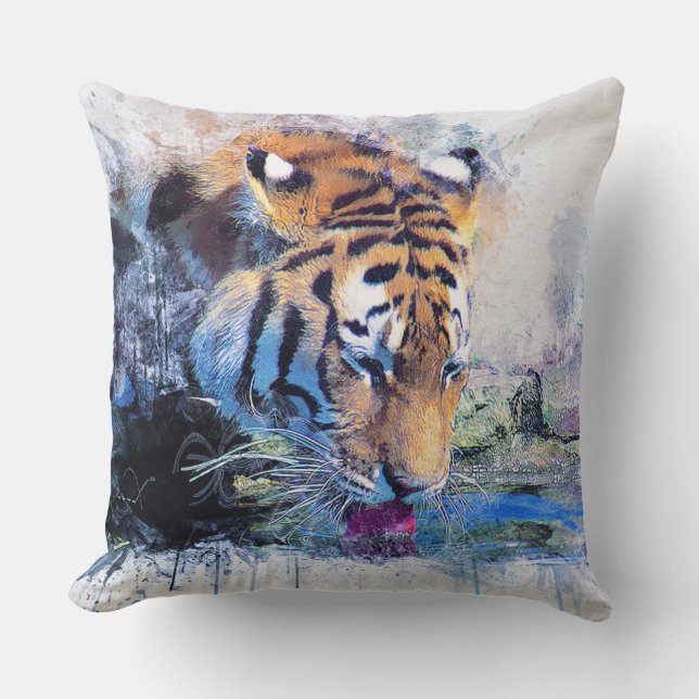Cojín Decorativo Tigre (Anverso)