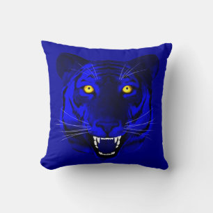 Cojín Decorativo Tigre azul