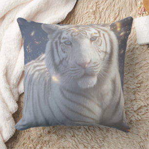 Cojín Decorativo Tigre Blanco Sereno