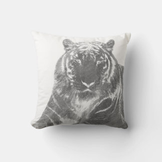 Cojín Decorativo Tigre blanco y negro