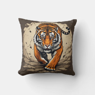 Cojín Decorativo Tigre de carga poderoso