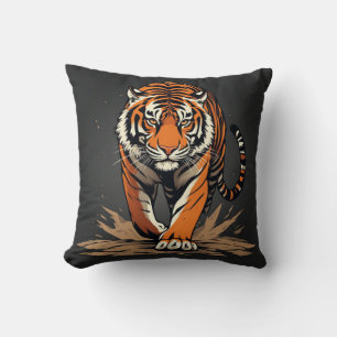 Cojín Decorativo Tigre de carga poderoso