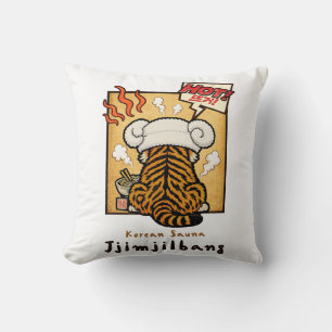 Cojín Decorativo Tigre de sauna coreano Jjimjilbang