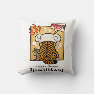 Cojín Decorativo Tigre de sauna coreano Jjimjilbang 