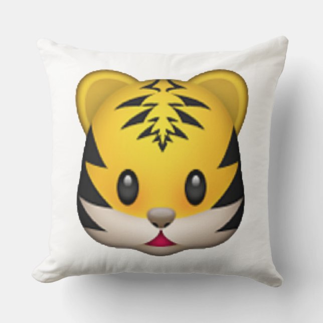 Cojín Decorativo Tigre - Emoji (Anverso)