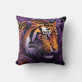 Cojín Decorativo Tigre en morado