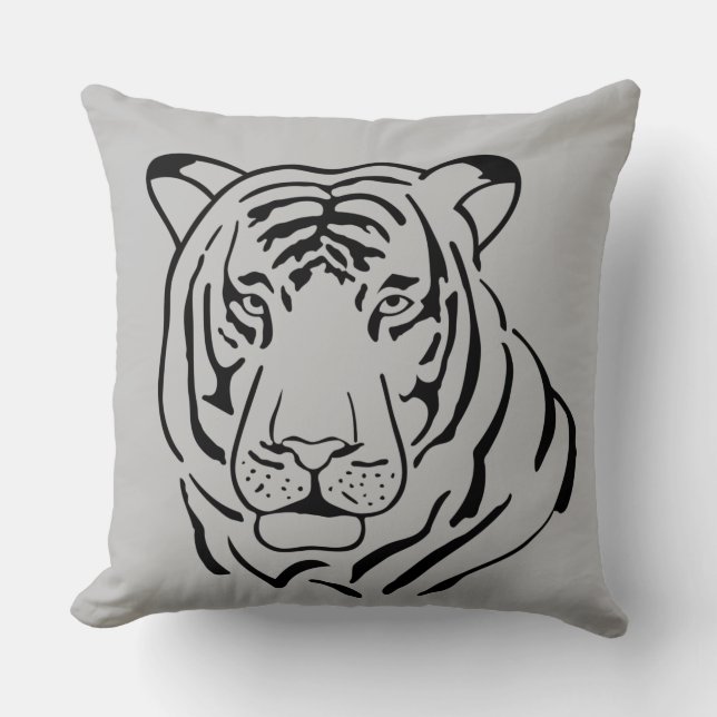 Cojín Decorativo Tigre Gratiffi (Anverso)