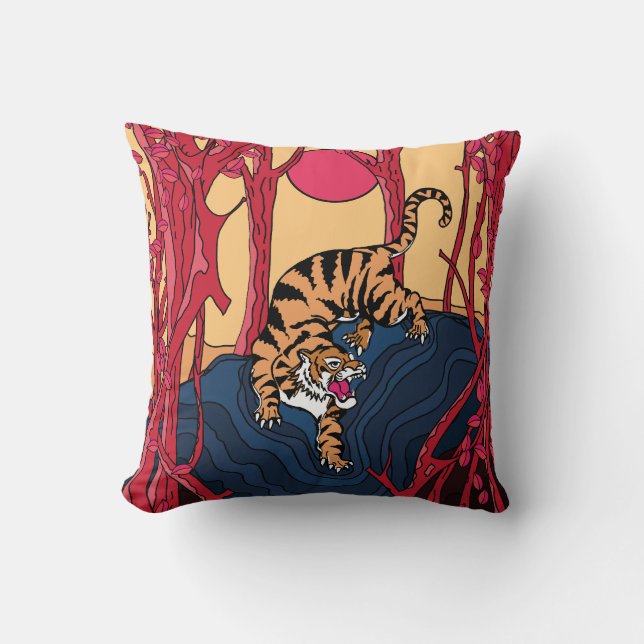Cojín Decorativo Tigre japonés (Anverso)