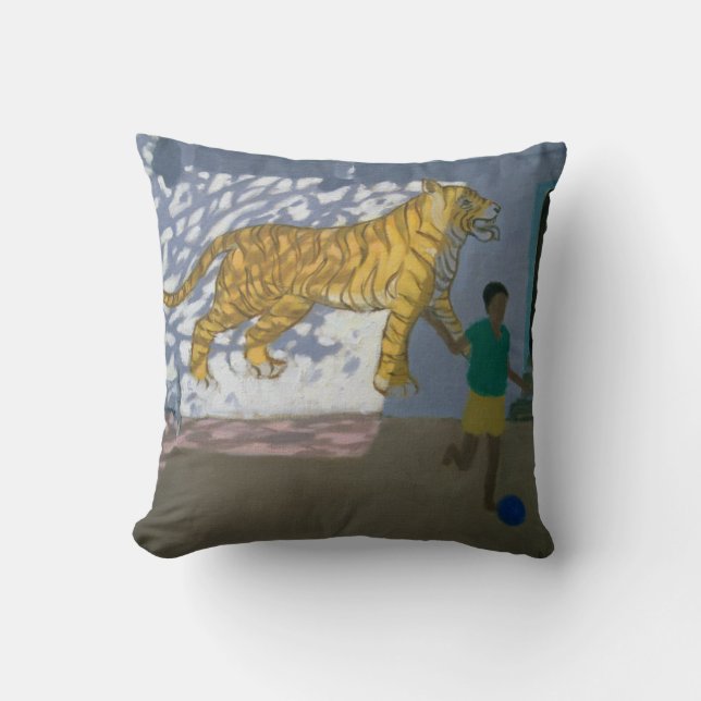 Cojín Decorativo Tigre la India (Anverso)