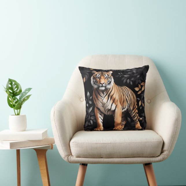 Cojín Decorativo Tigre lindo personaliza regalo con tu propio diseñ (Silla)
