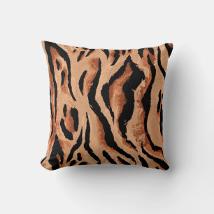 Cojín Decorativo tigre sin costuras, patrón de piel de leopardo