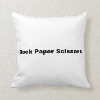 Cojín Decorativo tijeras de papel de la roca