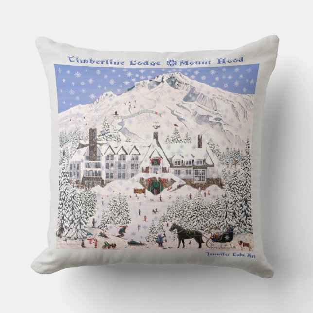 Cojín Decorativo Timberline Lodge ~ Monte Hood Pillow (Anverso)