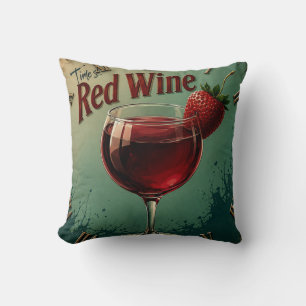 Cojín Decorativo Time for Red Wine Rustic Vineyard