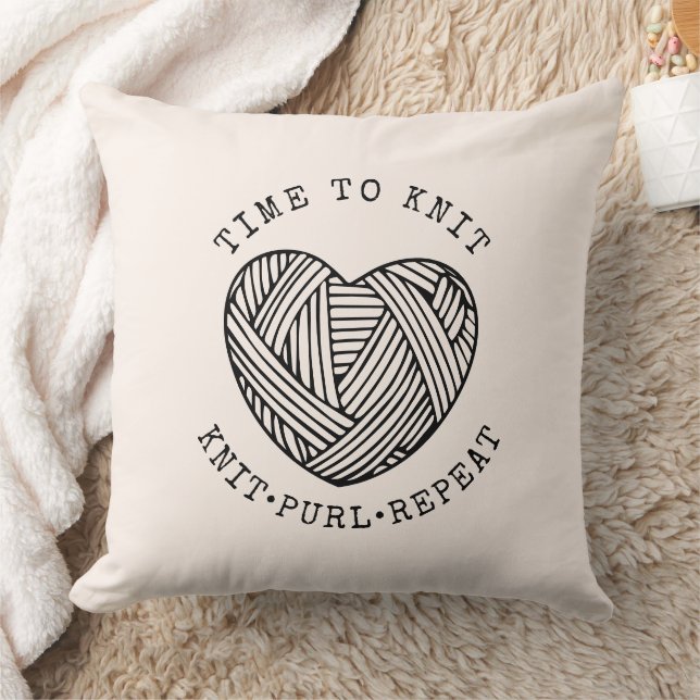 Cojín Decorativo Time to Knit Blush Pink (Manta)