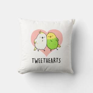 Cojín Decorativo Tinearts Funny Love Birds Pun