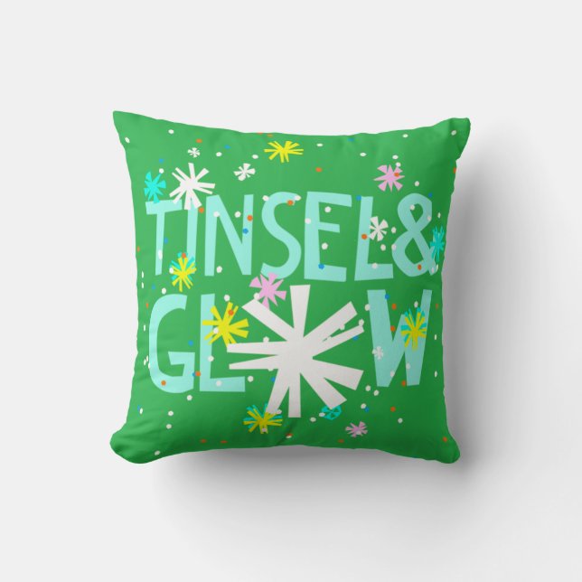 Cojín Decorativo Tinsel y Glow (Anverso)