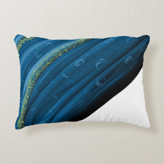 Cojín Decorativo Tinta de alcohol azul suave