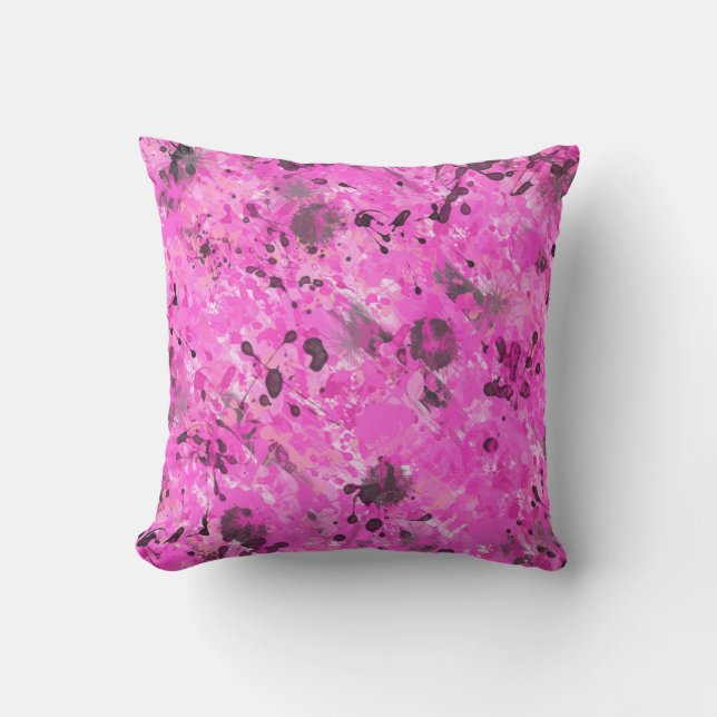 Cojín Decorativo Tinta Rosa (Anverso)