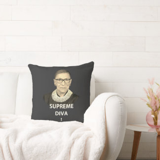 Cojín Decorativo Tintada la Diva Suprema de Ruth Bader Ginsburg