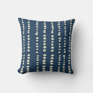Cojín Decorativo Tinte de Shibori azul añil