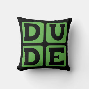 Cojín Decorativo TÍO Modismo Hermano Diseño Divertido De Cuatro Let