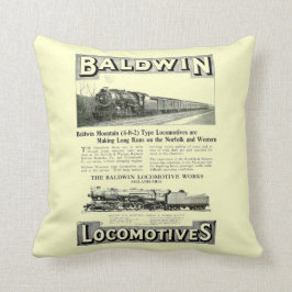 Cojín Decorativo Tipo de la montaña de la locomotora de vapor de