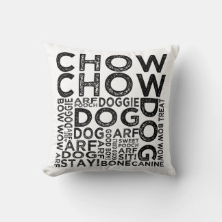 Cojín Decorativo Tipografía de Chow