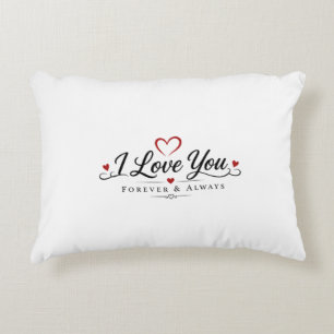 Cojín Decorativo Tipografía de 'Te Amo'