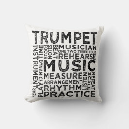Cojín Decorativo Tipografía de trompeta