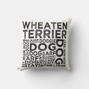 Cojín Decorativo Tipografía de Wheaten Terrier