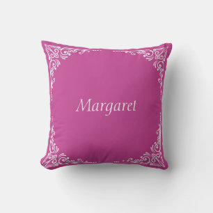 Cojín Decorativo Tipografía elegante moderna personalizada nombre