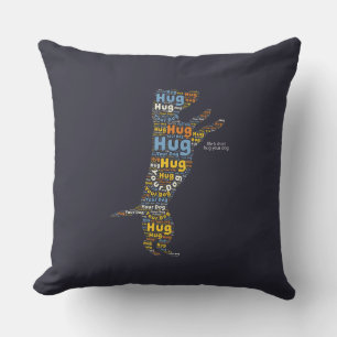 Cojín Decorativo Tipografía La Vida Es Corta Abraza A Tu Perro