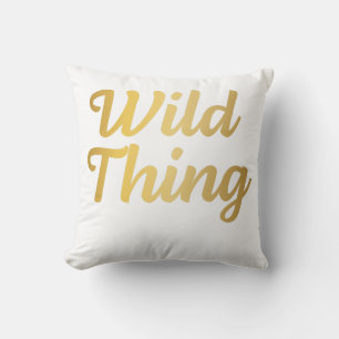 Cojín Decorativo Tipografía minimalista trendy Wild Thing