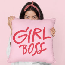 Tipografía Negrita Jefa Chica Rosa y Rojo Femenina