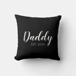 Cojín Decorativo Tipografía Nuevo Papá Establecido 2022